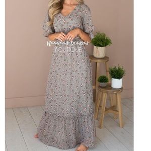 NeeSees dresses Mikarose floral maxi XXL pink